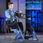 ⁦حامل عجلة سباق مارادا سيم محاكي قمرة القيادة X-Structure سريع الطي مناسب لـ Thrustmaster/Logitech G29، G923، G920، T300RS، T1⁩ - الصورة ⁦4⁩