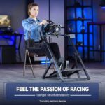 ⁦حامل عجلة سباق مارادا سيم محاكي قمرة القيادة X-Structure سريع الطي مناسب لـ Thrustmaster/Logitech G29، G923، G920، T300RS، T1⁩ - الصورة ⁦8⁩