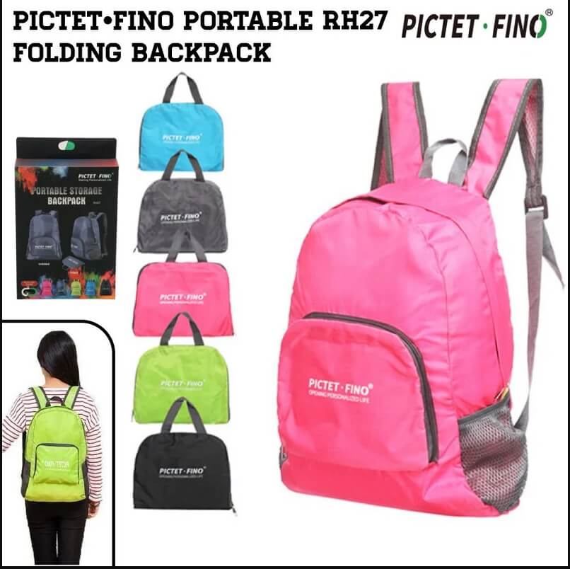 10795-products-6763b768b5f0a.jpeg حقيبة ظهر قابلة للطي للتخزين المحمول للرحلات و الرياضة والمغامرات RH-27 - الصورة 1