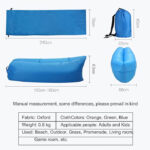 ⁦سرير محمول قابل للنفخ أريكة هوائية قابلة للنفخ من ELUBOIDG - محمولة، تصميم مضاد لتسرب الهواء، كرسي شاطئ قابل للنفخ للتخييم وا⁩ - الصورة ⁦3⁩