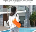 ⁦سرير محمول قابل للنفخ أريكة هوائية قابلة للنفخ من ELUBOIDG - محمولة، تصميم مضاد لتسرب الهواء، كرسي شاطئ قابل للنفخ للتخييم وا⁩ - الصورة ⁦5⁩