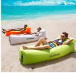 ⁦سرير محمول قابل للنفخ أريكة هوائية قابلة للنفخ من ELUBOIDG - محمولة، تصميم مضاد لتسرب الهواء، كرسي شاطئ قابل للنفخ للتخييم وا⁩ - الصورة ⁦9⁩