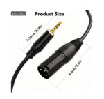 كبل محول من XLR ذكر إلى 3.5 ملم كيلينيا kailynia - محول صوتي عالي الجودة 1/8 انش للميكروفون ، صوت نقي ، فكرة هدية لعيد الأضحى