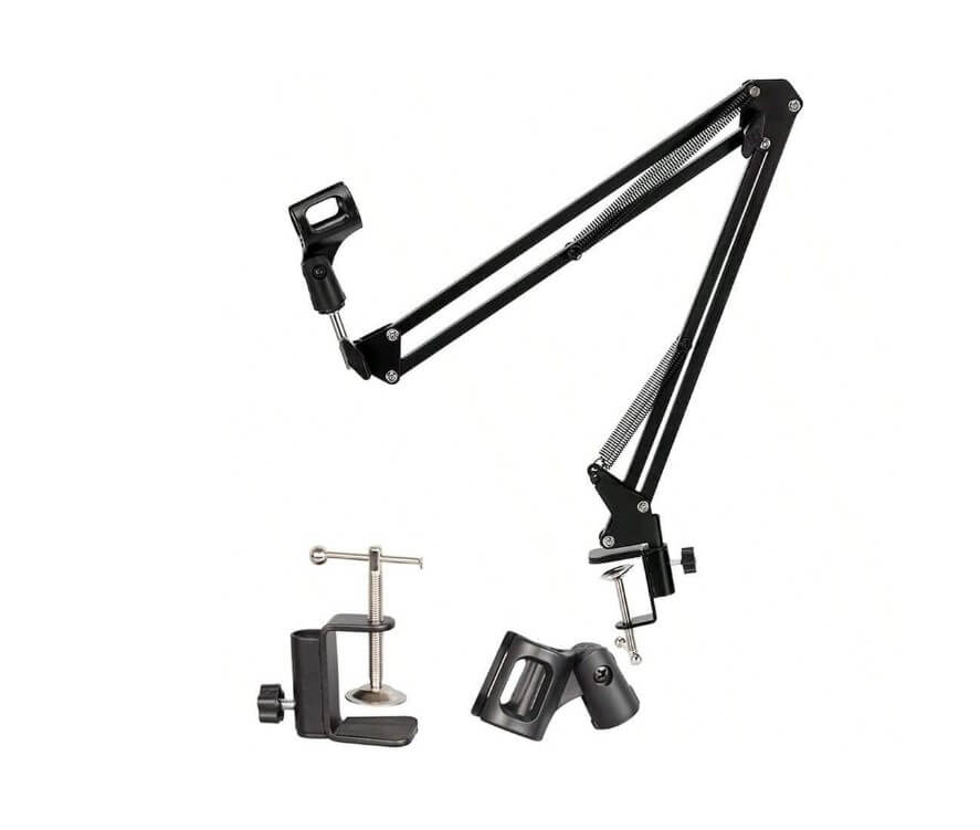 10810-products-6772e04f9e038.jpeg حامل ميكروفون، ذراع مقص علوي معلق من نوع (أرابيست) مصنوع من معدن لاستوديو التسجيل والبث المباشر والغناء عبر الإنترنت، - الصورة 1