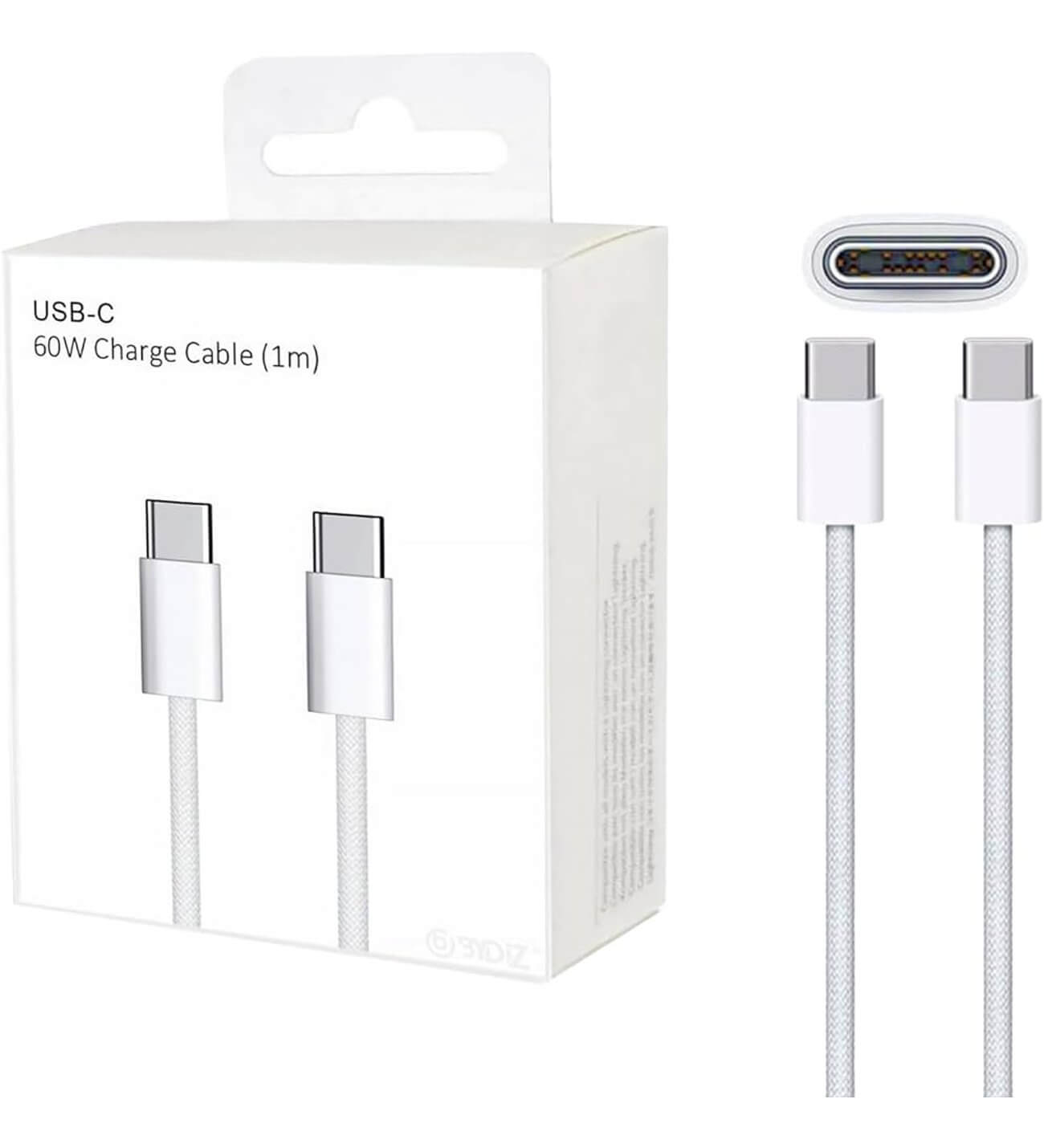 10820-products-6784a60a49f89.jpg كيبل شحن ابل تقليد درجة اولى جوده عالية كابل شحن USB-C و60 وات (1 متر) النسخة الامريكية - الصورة 1