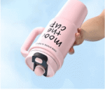 ⁦عبوة حفظ السوائل معدنية من الستان ستيل المقاوم للصداء أكواب مياه كبيرة 1لتر الحفاظ على الحرارة والبرودة⁩ - الصورة ⁦4⁩