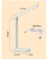 ⁦مصباح طاولة Led مُصمم لحماية العين، للقراءة، والكتابة، والمذاكرة ، بإضاءة مُضيئة قابلة للتعديل⁩ - الصورة ⁦4⁩