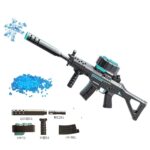 رشاش خرز الكرات الهلامية SG552 اوتماتيك مع خزان كبير جدا ياتي معه 500 كره قوي يصل لمسافة 25 متر مسدس خرز جل كهربائي