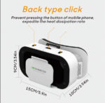 ⁦نظارة ثلاثية الابعاد للهواتف AyeBeau نظارات واقع افتراضي Vr، نظارة ثلاثية الأبعاد رقمية للهواتف الذكية بحجم 4.7 - 6.0 إنش، بد⁩ - الصورة ⁦6⁩