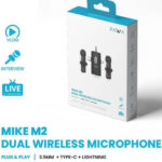 مايك لاسلكي مناسب لجميع انواع الهواتف *PAWA* ميكروفون لاسلكي مزدوج MIKE M2.