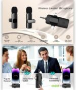 ⁦مايك لاسلكي مناسب لجميع انواع الهواتف *PAWA* ميكروفون لاسلكي مزدوج MIKE M2.⁩ - الصورة ⁦4⁩