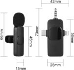 ⁦مايك لاسلكي مناسب لجميع انواع الهواتف *PAWA* ميكروفون لاسلكي مزدوج MIKE M2.⁩ - الصورة ⁦9⁩