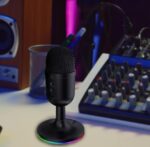 ⁦مايك جيمنج ميكروفون USB متعدد الاتجاهات من Porodo Gaming مع زر كتم الصوت وأضواء RGB، متوافق مع Windows وMac، واجهة USB 2.0، ا⁩ - الصورة ⁦8⁩