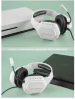 ⁦سماعة جيمنج سماعات رأس سلكية للألعاب ذات قيمة عالية GX10 تناسب سطح المكتب والكمبيوتر المحمول والوحدة الطرفية للألعاب, الأكثر⁩ - الصورة ⁦8⁩