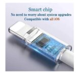 ⁦وصلة ايفون محول جاك لرأس سماعات الصوت من Lightning إلى 3.5 ملم متوافق مع iPhone، ومحول شاحن 2 في 1 ومحول تقسيم الصوت AUX وافق⁩ - الصورة ⁦2⁩