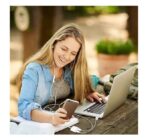 ⁦وصلة ايفون محول جاك لرأس سماعات الصوت من Lightning إلى 3.5 ملم متوافق مع iPhone، ومحول شاحن 2 في 1 ومحول تقسيم الصوت AUX وافق⁩ - الصورة ⁦3⁩