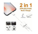 ⁦وصلة ايفون محول جاك لرأس سماعات الصوت من Lightning إلى 3.5 ملم متوافق مع iPhone، ومحول شاحن 2 في 1 ومحول تقسيم الصوت AUX وافق⁩ - الصورة ⁦5⁩