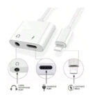 ⁦وصلة ايفون محول جاك لرأس سماعات الصوت من Lightning إلى 3.5 ملم متوافق مع iPhone، ومحول شاحن 2 في 1 ومحول تقسيم الصوت AUX وافق⁩ - الصورة ⁦6⁩