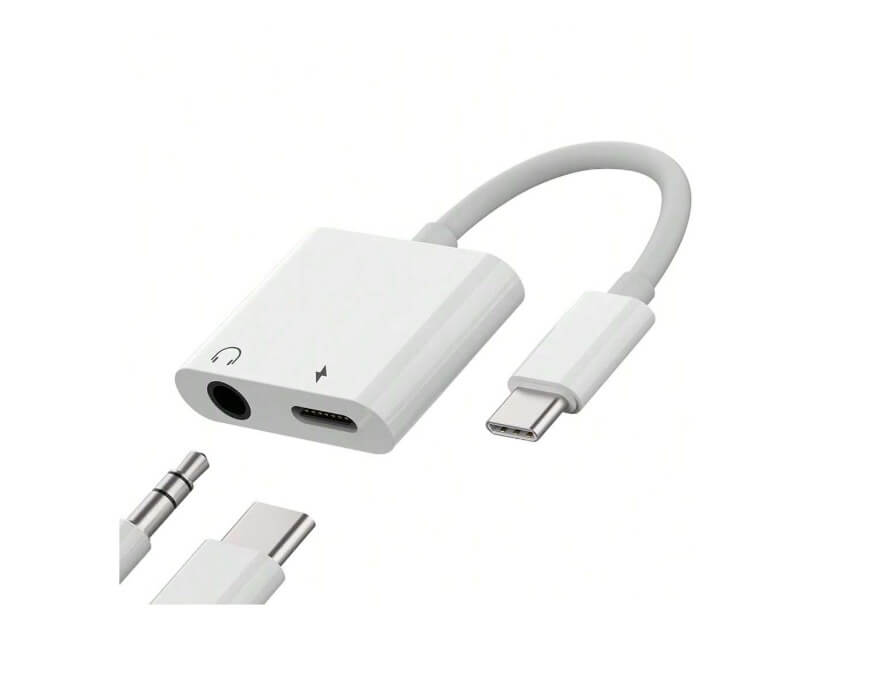 10892-products-67b95e8139701.jpeg وصلة محول من USB-C إلى 3.5ملم سماعة الرأس سلك الصوت، كابل شحن سريع متوافق مع سامسونج جالاكسي، متوافق مع آيفون 15 برو ماكس بلس - الصورة 1