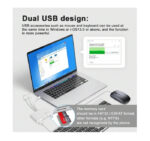 ⁦وصلة هاتف محول USB OTG متعدد الاستخدامات 5 في 1 بمنفذ للشحن ، مناسب للهواتف/الأجهزة اللوحية لقارئ بطاقة SD/TF ، متوافق مع iPh⁩ - الصورة ⁦4⁩