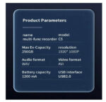 ⁦كاميرا رياضية كاميرا مسجّل فيديو للسيارات والدراجات ، كاميرا رياضية WIFI مُثبّتة ضد الصدمات ومُقاومة للماء بدقة HD⁩ - الصورة ⁦7⁩