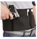 حامل السلاح للبطن غمد حافظ للسلاح قطعة واحدة - حامل مخفي مناسب للرجال والنساء مناسب للمسدسات