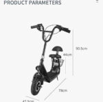 ⁦سكوتر كهربائي بمقعد وسلة 36 فولت Fun Moment بطارية قويه 5000 ملي أمبير سرعة قصوى 20 كم/ساعة.⁩ - الصورة ⁦2⁩