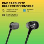 ⁦سماعة جيمنج سلكية من هايبر اكس سماعات أذن HyperX Cloud Earbuds II للألعاب مع ميكروفون - أسود (70N24Aa)، داخل الأذن، سلكية⁩ - الصورة ⁦7⁩