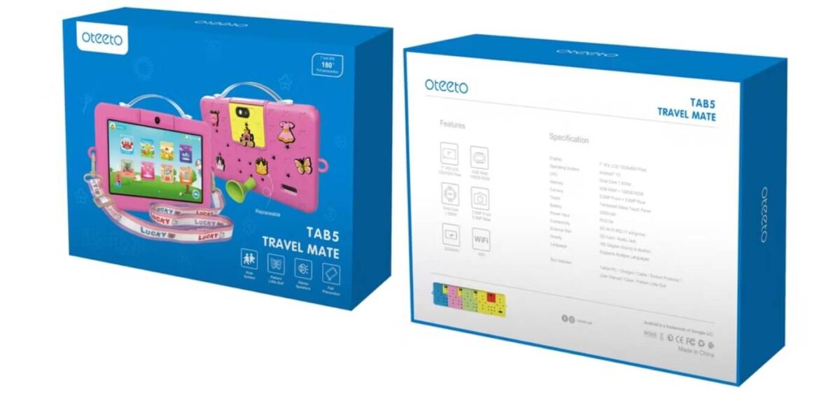 ⁦جهاز ايباد تابلت اوتيتو تاب 5 ترافيل مييت 4رام 128 جيبي Oteeto Tab 5 Travel Mate Tablet⁩ - الصورة ⁦3⁩