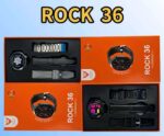 ⁦ساعة ذكية زجاج منحني ساعة ROCK 36 الذكية مع ثلاث اساور مختلفة تدعم تطبيقات الصحة والاشعارات والرياضة⁩ - الصورة ⁦2⁩