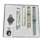 ⁦ساعة ذكية نسائية ب شاشة HW06 LED منحنية مع 3 حزام مقاس 36 مم، شحن لاسلكي (تطبيقات الصحة والرياضة والاشعارات )⁩ - الصورة ⁦4⁩