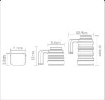 ⁦غلاية محمولة للسفر للسيارة تعمل بولاعة السيارة غلاية كهربائية قابلة للطي للسيارة من جرين ليون - أبيض⁩ - الصورة ⁦3⁩