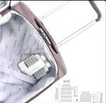 ⁦غلاية محمولة للسفر للسيارة تعمل بولاعة السيارة غلاية كهربائية قابلة للطي للسيارة من جرين ليون - أبيض⁩ - الصورة ⁦10⁩