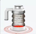 ⁦غلاية محمولة للسفر للسيارة تعمل بولاعة السيارة غلاية كهربائية قابلة للطي للسيارة من جرين ليون - أبيض⁩ - الصورة ⁦12⁩