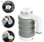 ⁦غلاية محمولة للسفر للسيارة تعمل بولاعة السيارة غلاية كهربائية قابلة للطي للسيارة من جرين ليون - أبيض⁩ - الصورة ⁦15⁩