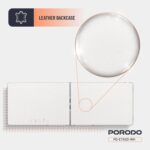 ⁦كيبورد لاسلكي محمول قابل للطي بورودو كريستال شيل، شفاف، اتصال بلوتوث، قابل للطي، 65 مفتاحًا + تخطيط عربي، بطارية ليثيوم 80 مل⁩ - الصورة ⁦7⁩