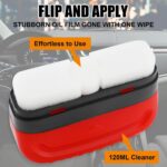 ⁦فرشاة تنظيف الزجاج للسيارات – لإزالة طبقة الزيت والأوساخ | متعددة الوظائف وفعالة لتنظيف الزجاج بعمق⁩ - الصورة ⁦8⁩