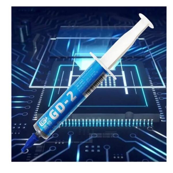 معجون GD-2 Pro معجون حراري بموصلية 7.5 واط/م.ك - تبريد فائق لجميع المعالجات وأجهزة الجيمينغ بتصميم محقن دقيق