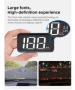 ⁦عداد سرعة بروجكتر شاشة ذكية تعرض كل تفاصيل قيادتك بدقة عالية – السرعة، الموقع العالمي، وإنذارات أمان لحماية مثالية⁩ - الصورة ⁦7⁩