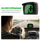 ⁦عداد السرعة للسيارات عداد سرعة رقمي بعرض أمامي (HUD) – قراءات دقيقة وسهولة تركيب لقيادة آمنة! 🚗💨⁩ - الصورة ⁦8⁩