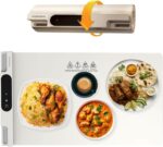 ⁦حافظ على وجباتك دافئة بأناقة – سجادة تسخين الطعام من Porodo Lifestyle سجادة طعام دافئة من بورودو لايف ستايل - بيضاء⁩ - الصورة ⁦8⁩