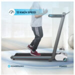 ⁦جهاز المشي القابل للطي باورولوجي إنكلاين مع وضعي المشي والجري، سعة تحميل تصل إلى 120 كجم، قابس بريطاني ثلاثي الأطراف، 5 مستوي⁩ - الصورة ⁦2⁩