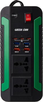 ⁦محول كهرباء للسيارات محول الطاقة سبارك 300 من جرين ليون - أسود⁩ - الصورة ⁦2⁩