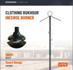 علاقة ملابس بخارية ذكية من بورودو لايف ستايل - مزيلة التجاعيد ومعطرة بارتفاع 186 سم مع قاعدة ثلاثية القوائم وتصميم مدمج للبخو