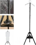 ⁦علاقة ملابس بخارية ذكية من بورودو لايف ستايل - مزيلة التجاعيد ومعطرة بارتفاع 186 سم مع قاعدة ثلاثية القوائم وتصميم مدمج للبخو⁩ - الصورة ⁦9⁩