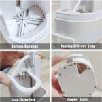 ⁦مبشرة صابون حامل صابون جدارى عملى بدون ثقوب - صندوق تخزين مقاوم للماء للحمام والمطبخ والسفر 🚿✨⁩ - الصورة ⁦6⁩