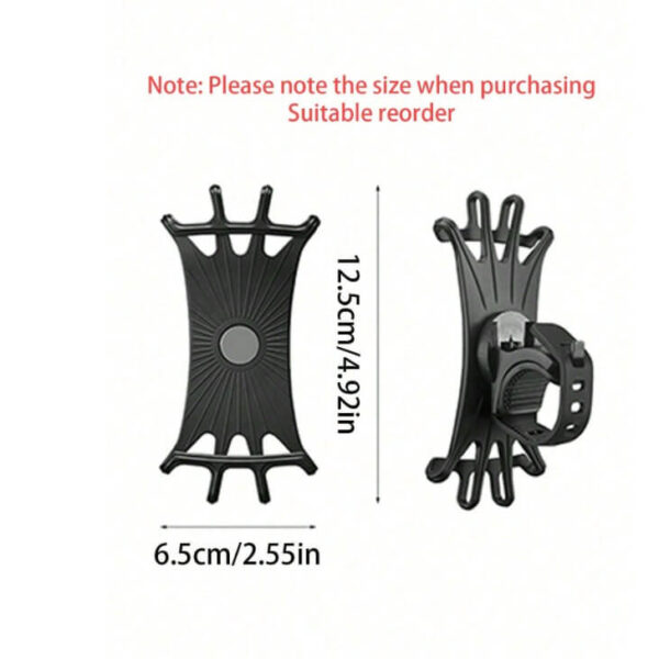 حامل هاتف للدراجات ستاند هاتف رياضي متعدد الوظائف مع قبضة سيليكون 360 درجة - مثبت مقاوم للاهتزاز والانزلاق لجميع الهواتف