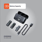 ⁦ميكروفون لافاليير ميكروفون بورودو المزدوج مع علبة شحن ذكية ⚡ 4 ساعات عمل وساعة شحن فائقة السرعة⁩ - الصورة ⁦2⁩