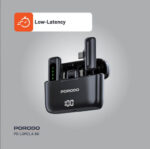 ⁦ميكروفون لافاليير ميكروفون بورودو المزدوج مع علبة شحن ذكية ⚡ 4 ساعات عمل وساعة شحن فائقة السرعة⁩ - الصورة ⁦4⁩