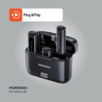 ⁦ميكروفون لافاليير ميكروفون بورودو المزدوج مع علبة شحن ذكية ⚡ 4 ساعات عمل وساعة شحن فائقة السرعة⁩ - الصورة ⁦5⁩